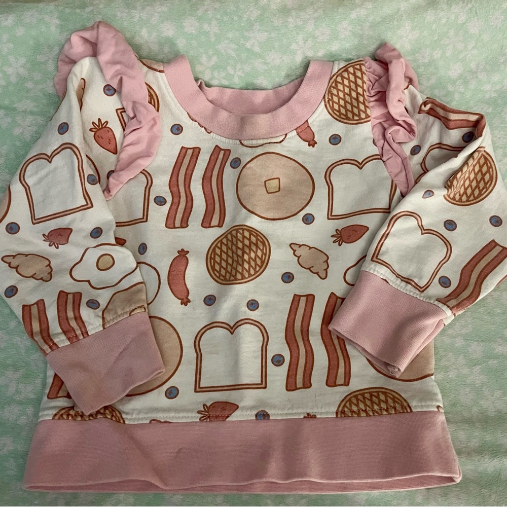 Monica +Andy brunch sweatshirt 3T girls